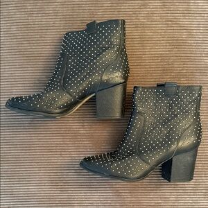 Rebecca Minkoff Studded Black Ankle Boots size 8.5